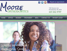 Tablet Screenshot of moore-orthodontics.com